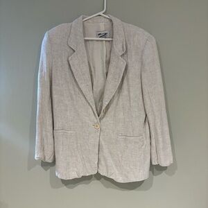 Elegant Beige Women's Blazer
